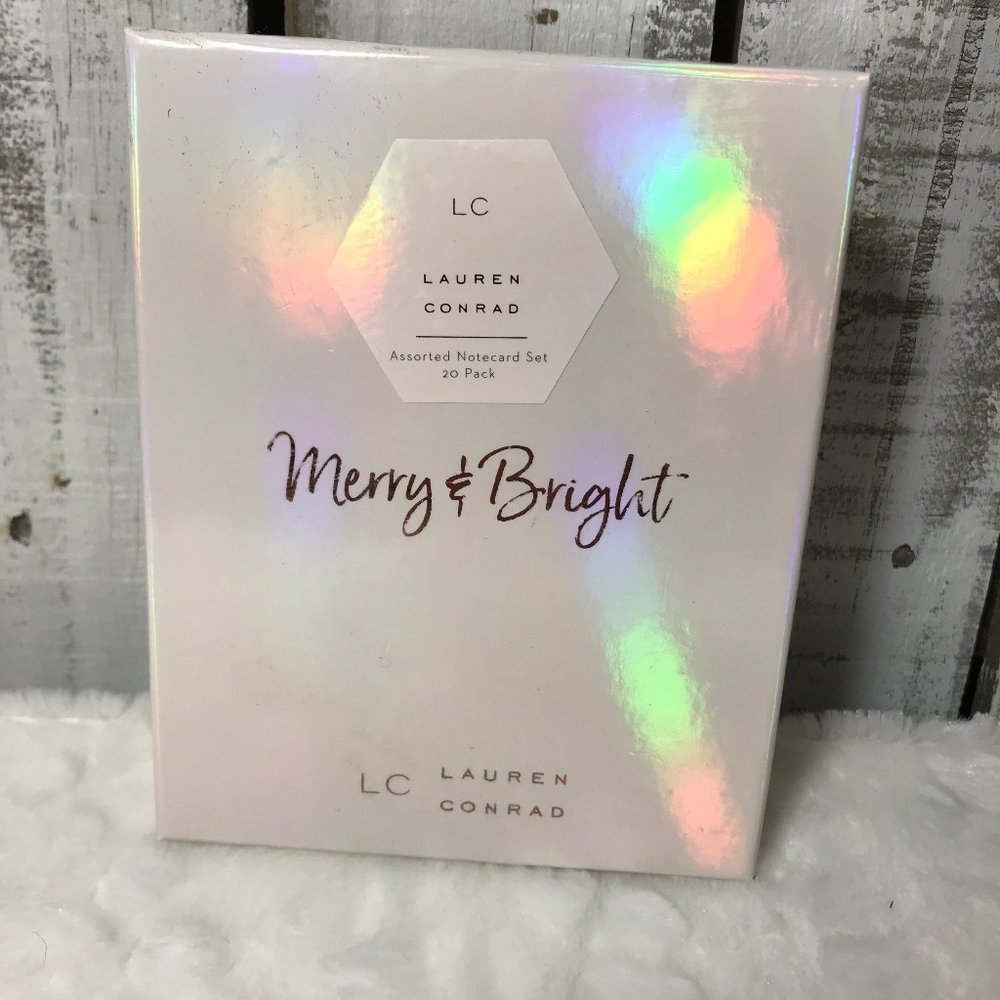 LC Lauren Conrad Assorted Notecard Set 20 Pack new